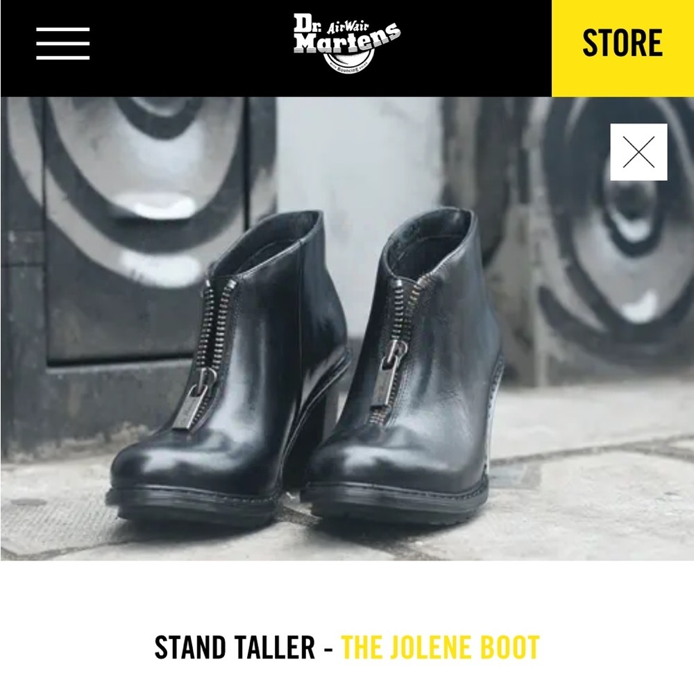 Dr. Martens Jolene Women's Black Zip Ankle Boots